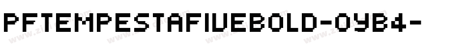 PfTempestaFiveBold-oyB4字体转换
