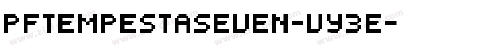 PfTempestaSeven-vy3E字体转换