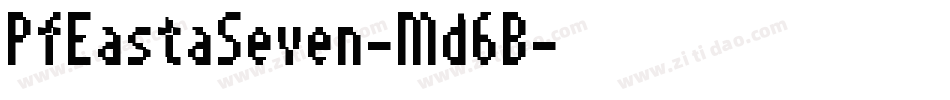 PfEastaSeven-Md6B字体转换