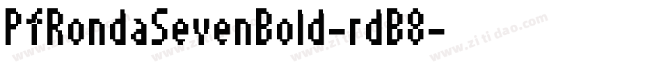 PfRondaSevenBold-rdB8字体转换