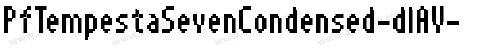 PfTempestaSevenCondensed-dlAV字体转换