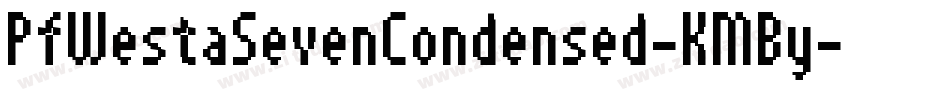 PfWestaSevenCondensed-KMBy字体转换