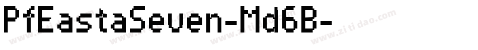 PfEastaSeven-Md6B字体转换