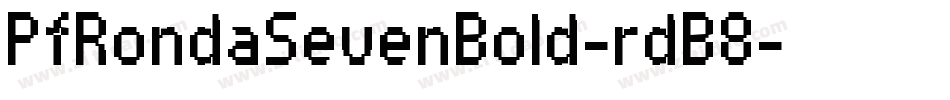 PfRondaSevenBold-rdB8字体转换
