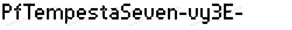 PfTempestaSeven-vy3E字体转换