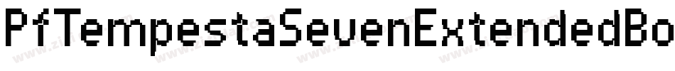 PfTempestaSevenExtendedBold-XJ4P字体转换