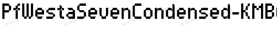 PfWestaSevenCondensed-KMBy字体转换