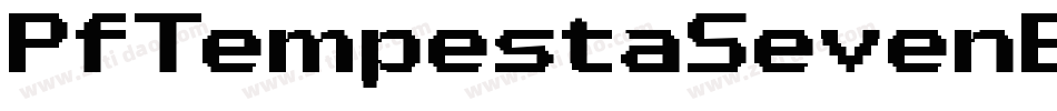 PfTempestaSevenExtendedBold-XJ4P字体转换
