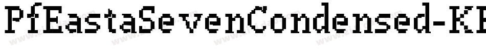 PfEastaSevenCondensed-KE6Z字体转换