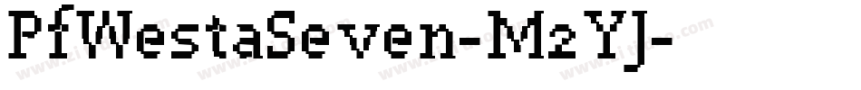 PfWestaSeven-M2YJ字体转换