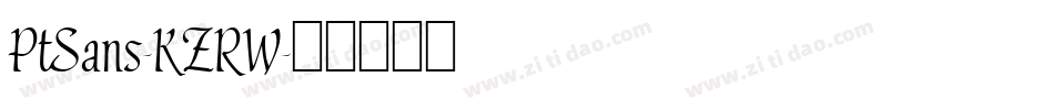 PtSans-KZRW字体转换
