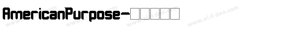 AmericanPurpose字体转换