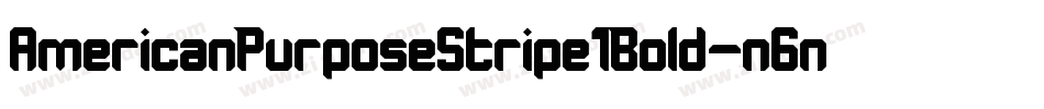 AmericanPurposeStripe1Bold-n6nM字体转换