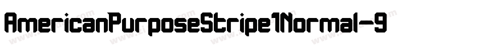 AmericanPurposeStripe1Normal-9xB5字体转换