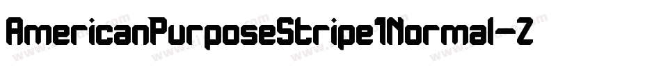 AmericanPurposeStripe1Normal-Zqd3字体转换