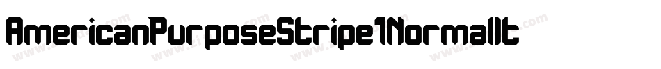 AmericanPurposeStripe1NormalItalic-y205字体转换