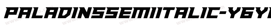 PaladinsSemiItalic-Y6Yo字体转换