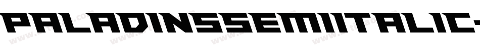 PaladinsSemiItalic-Y6Yo字体转换