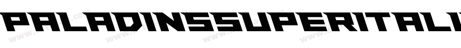 PaladinsSuperItalic-vz3A字体转换