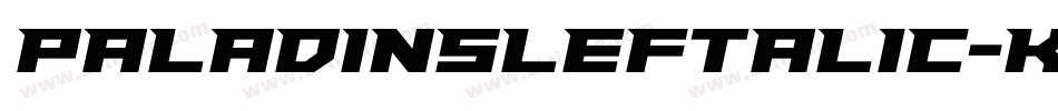 PaladinsLeftalic-KmB7字体转换