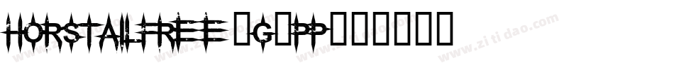 HorstailFree-g8pP字体转换
