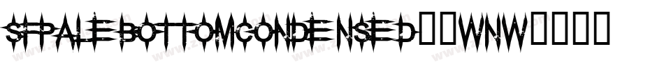 SfPaleBottomCondensed-2Wnw字体转换
