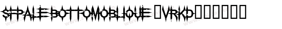 SfPaleBottomOblique-vRKD字体转换 SfPaleBottomOblique-vRKD字体转换