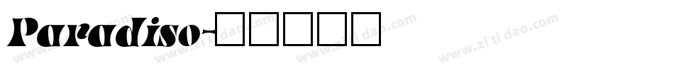 Paradiso字体转换