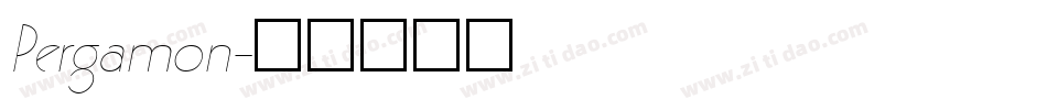 Pergamon字体转换
