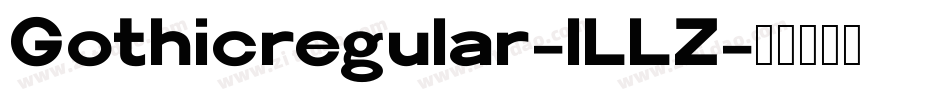 Gothicregular-lLLZ字体转换