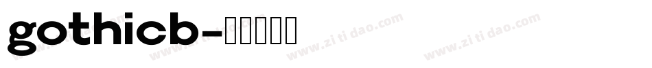 gothicb字体转换