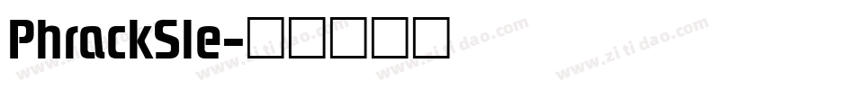 PhrackSle字体转换