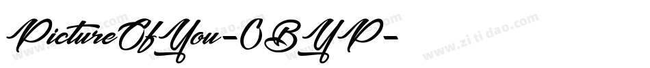 PictureOfYou-0BYP字体转换