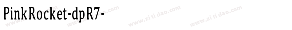 PinkRocket-dpR7字体转换