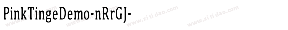 PinkTingeDemo-nRrGJ字体转换