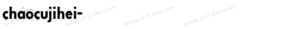 chaocujihei字体转换