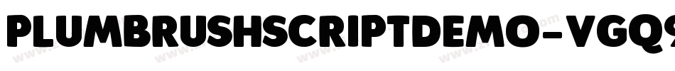 PlumBrushScriptDemo-VGq9l字体转换