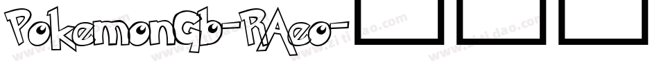 PokemonGb-RAeo字体转换
