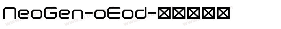 NeoGen-oEod字体转换