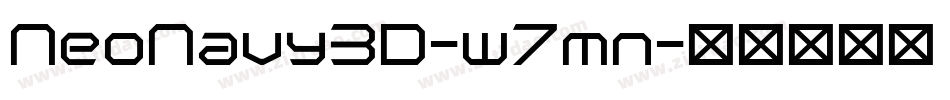 NeoNavy3D-w7mn字体转换