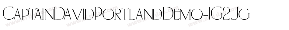 CaptainDavidPortlandDemo-1G2Jg字体转换