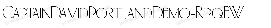 CaptainDavidPortlandDemo-RpqEW字体转换