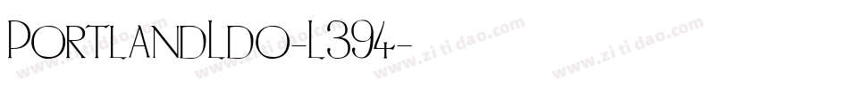PortlandLdo-L394字体转换