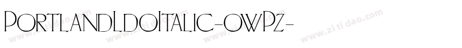 PortlandLdoItalic-owPz字体转换