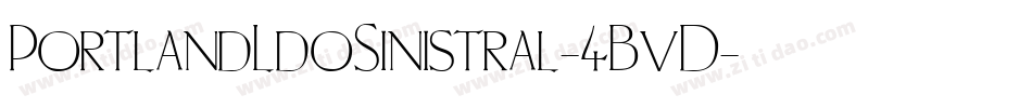 PortlandLdoSinistral-4BvD字体转换