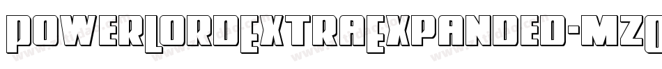 PowerLordExtraExpanded-mzOa字体转换