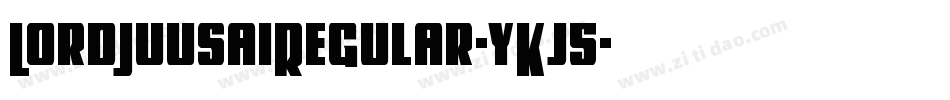 LordJuusaiRegular-yKj5字体转换