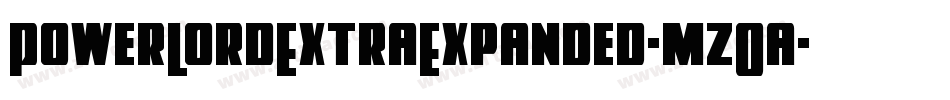 PowerLordExtraExpanded-mzOa字体转换