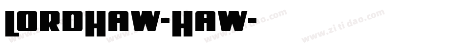 LordHaw-Haw字体转换