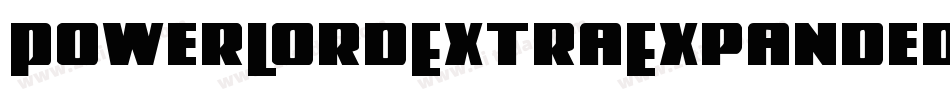 PowerLordExtraExpanded-mzOa字体转换